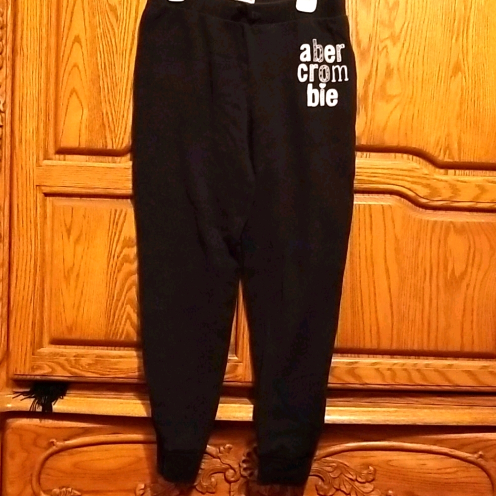 Black Abercrombie kids sweatpants